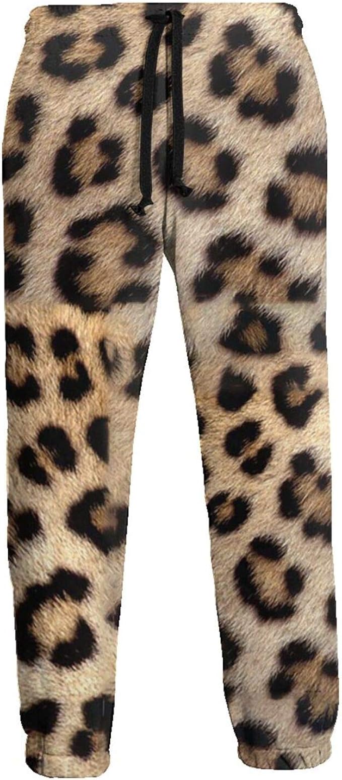 Pantalones casuales con estampado de leopardo para hombre, con bolsillos :  Ropa, Zapatos y Joyería - Amazon.com