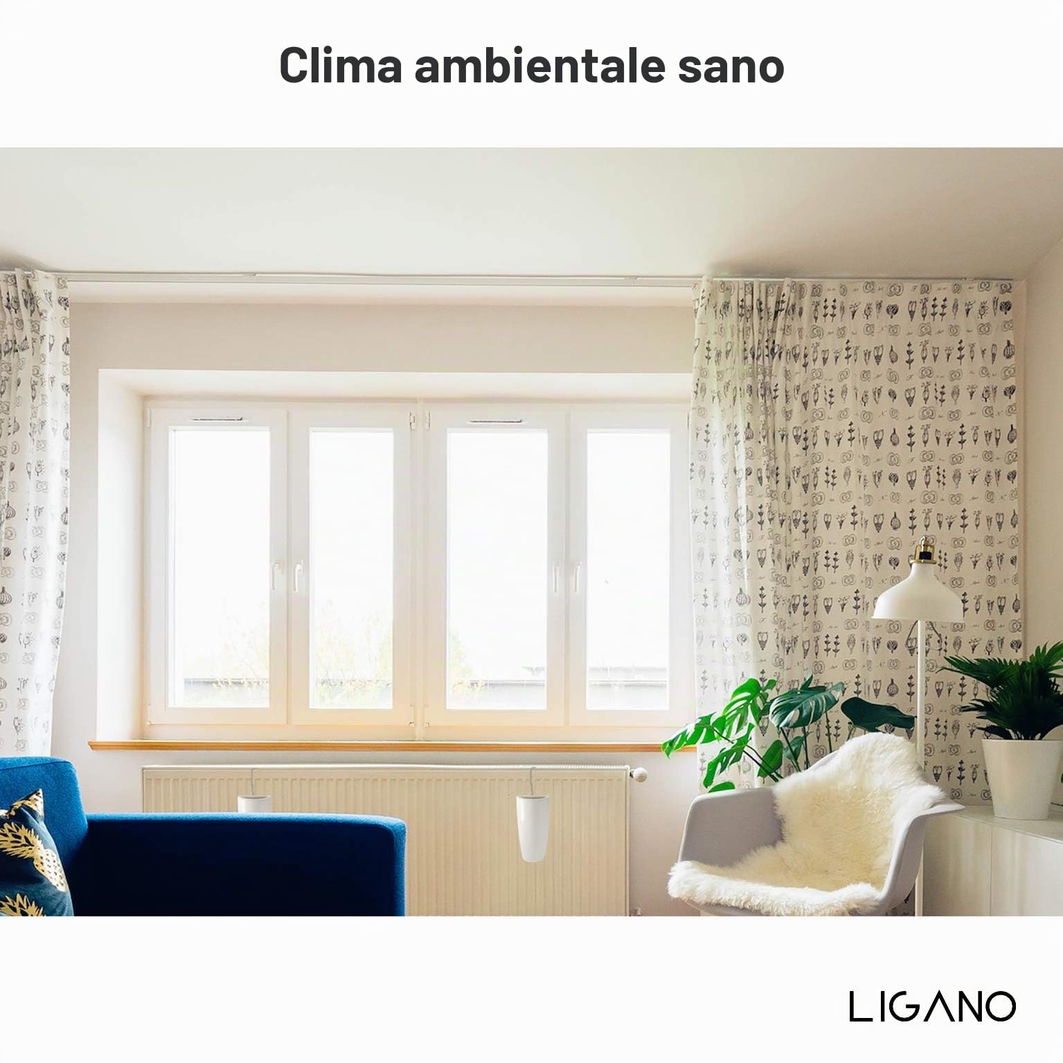Umidificatore moderno in ceramica per termosifoni, in set da 3 pezzi