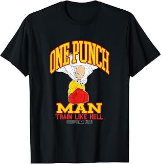One Punch Man Saitama Train Like Hell T-Shirt
