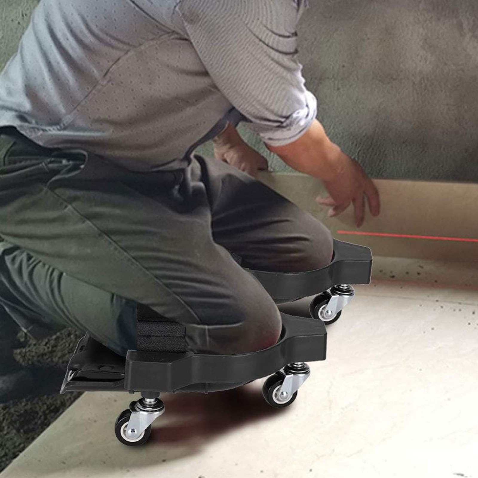 Ginocchiere rotanti Ginocchiere Rolling Wheels Pads, Inginocchiatoi Da Garage/ Carrello A Rotelle Multiuso, Per Giardinaggio Diserbo Costruzione Di Lavori In Legno Officina Qualsiasi Lavoro Di Pavimen