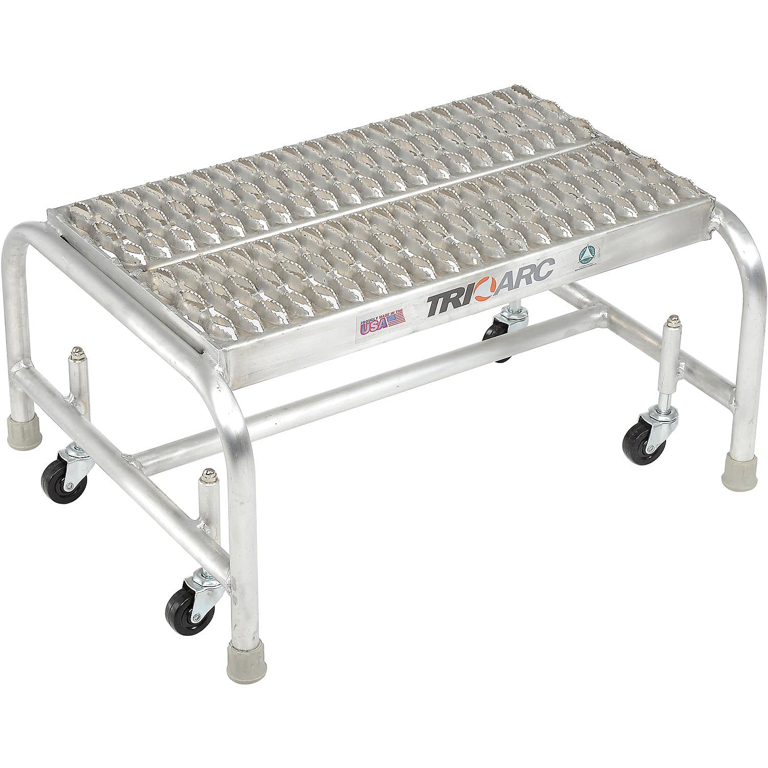 Tri Arc 24-Inch Wide / Grip Strut / Gray Step Ladders