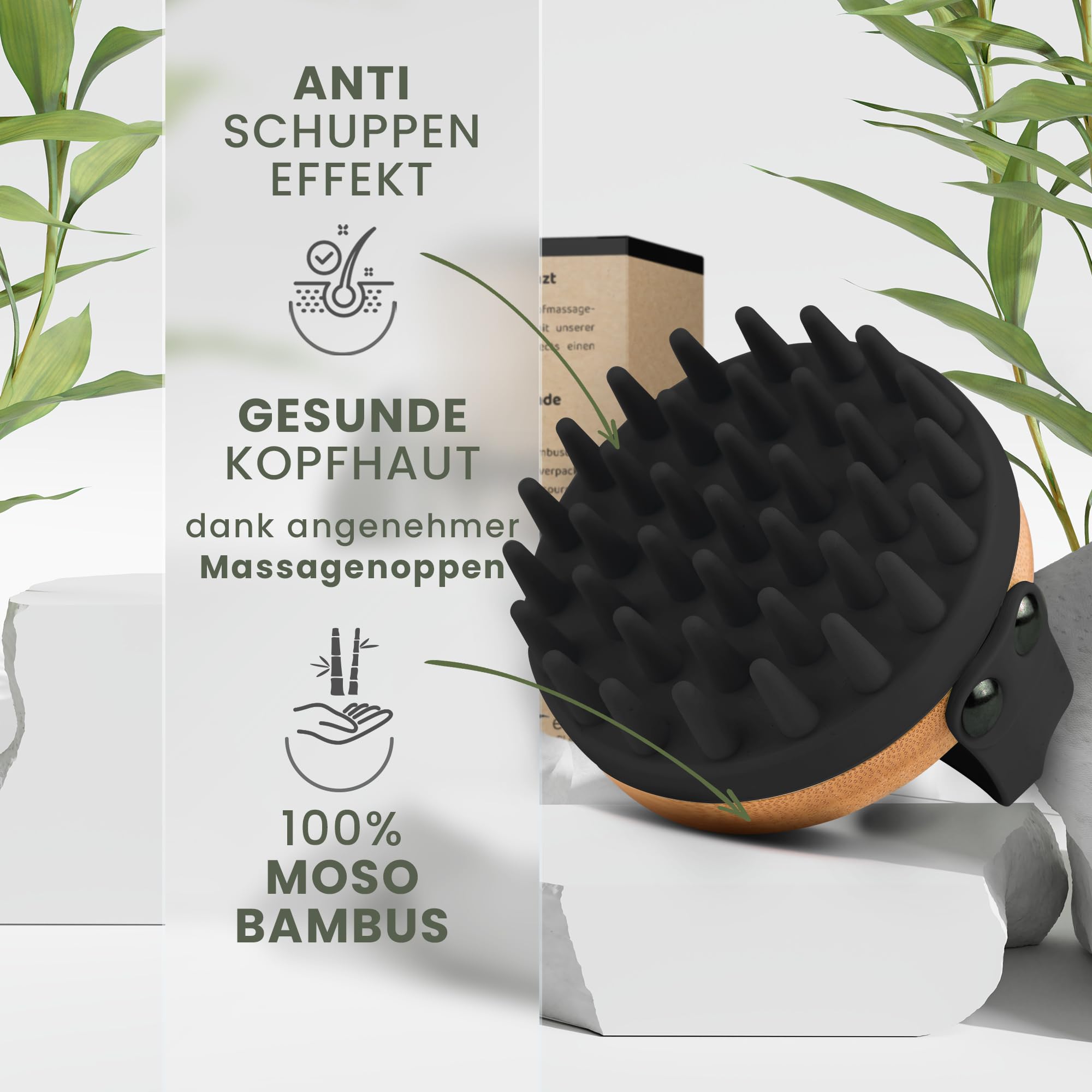 BAMBUA Kopfhaut Massagebrste