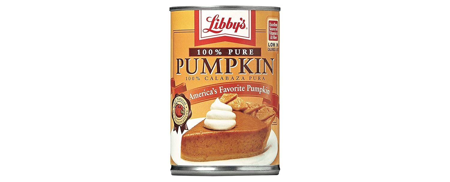 Amazon.com : Libby's 100% Pure Pumpkin - 15oz, 2PK : Grocery & Gourmet Food