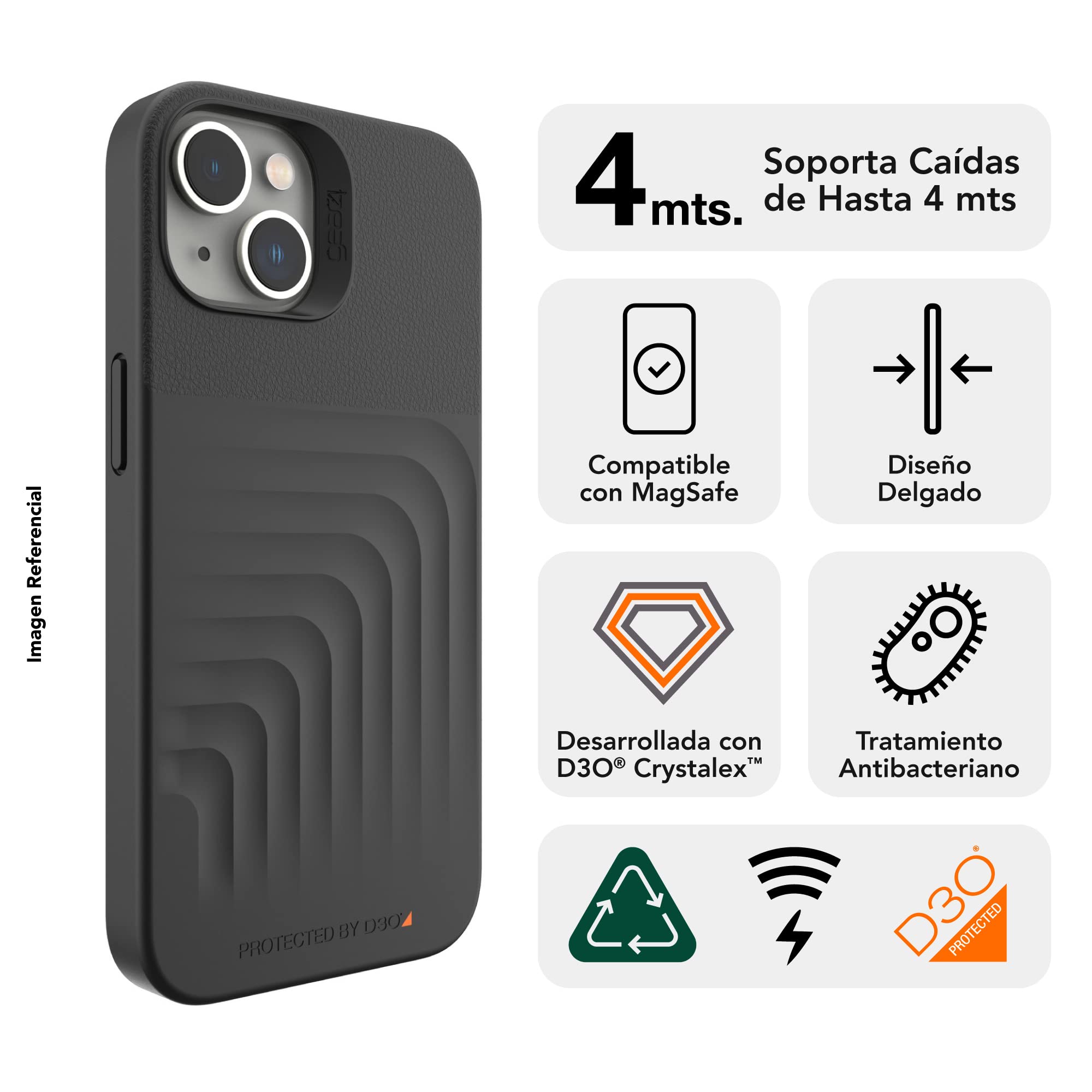 Amazon.com: GEAR4 ZAGG Brooklyn Snap Case Apple iPhone 14, D30