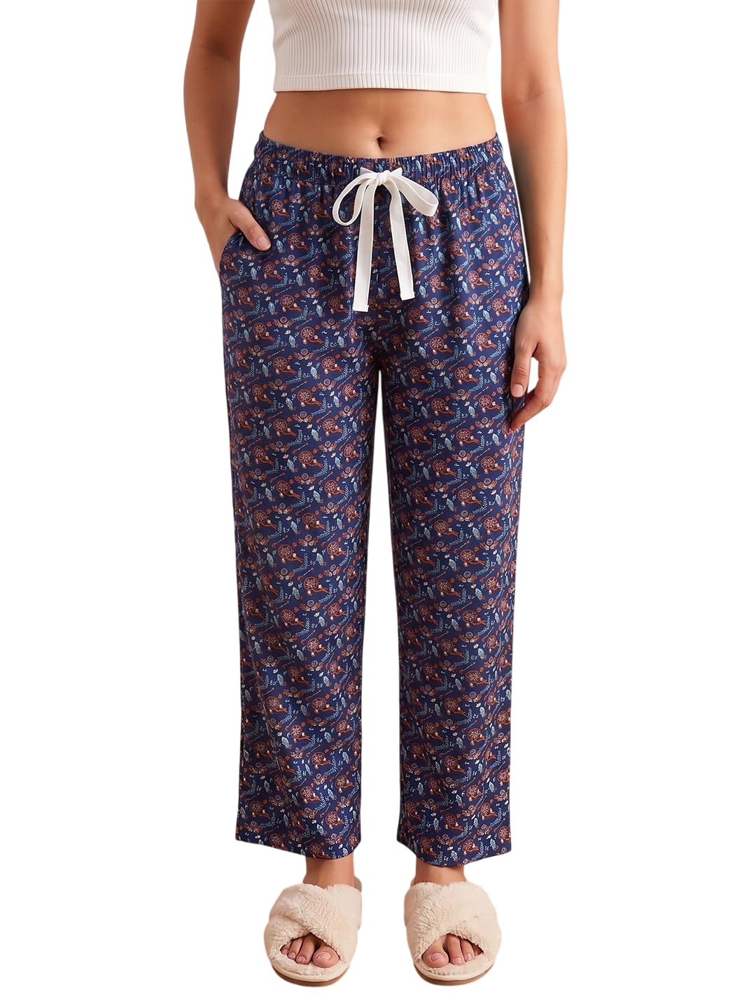 dollar Missy Women's Combed Cotton Printed Relax Pyjama-picture-34