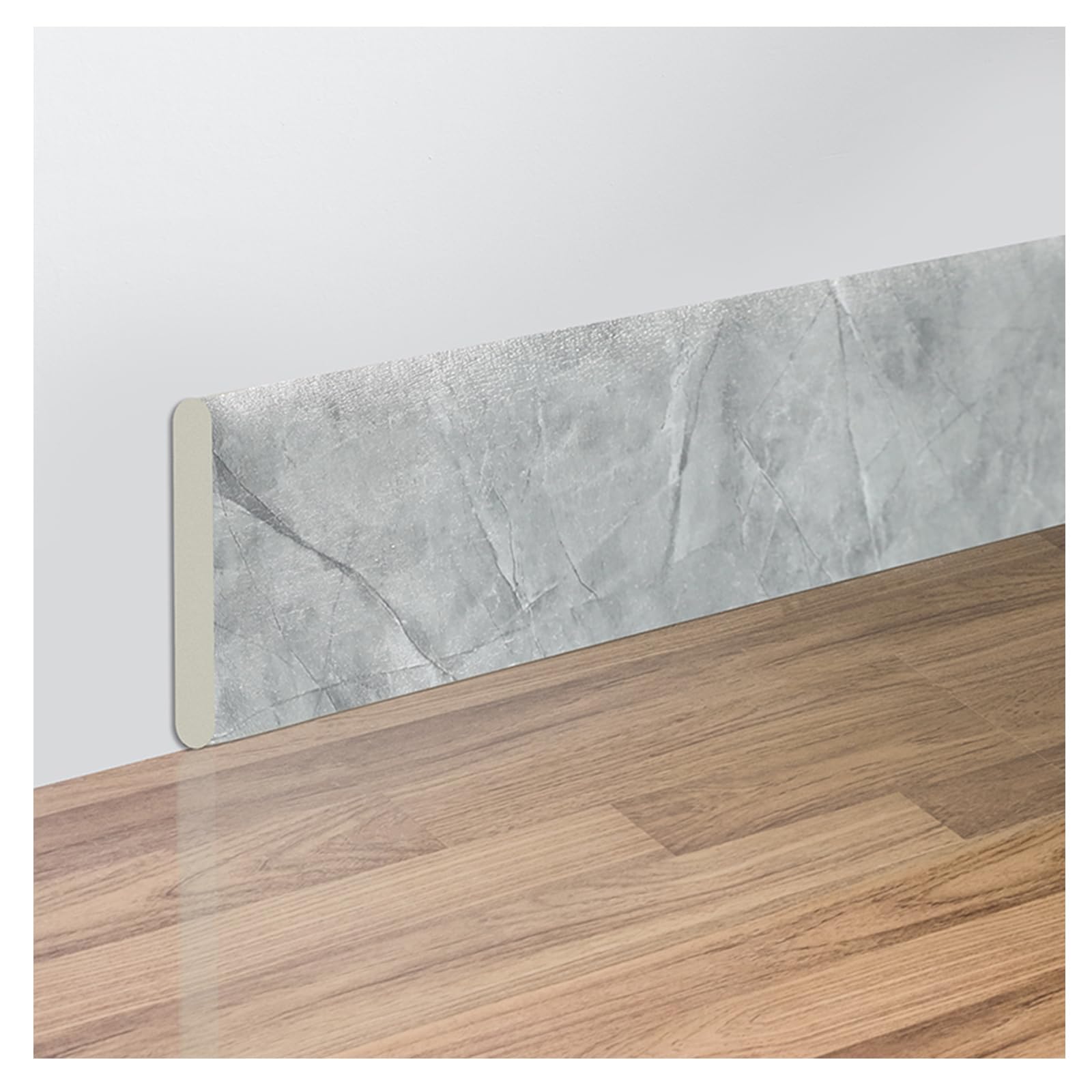 Adhesivo Autoadhesivo for zócalo de Pared (10 m), moldura Decorativa for Techo, Azulejos, zócalo, Papel Tapiz, Gris(Earl Gray)
