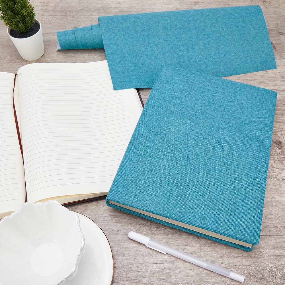CRASPIRE 51 x 11.8inch Linen Book Cloth for Book Binding Fabric Surface Paper Backed Bookcover Books Album Scrapbooking Archival DIY Covering Protector Bookcloth Bookbinding Supplies Cadet Blue - Image 4