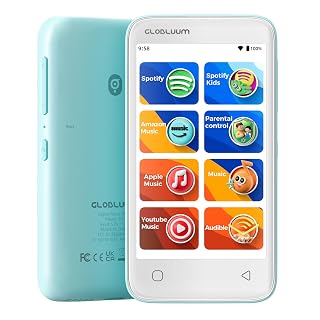 MP3 Player for Kids, Parental Controls, 16GB, Supports Spotify and Audible, Bluetooth and WiFi(Blue) - Amazon product rated Grade A