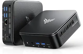 NiPoGi ミニpc Ryzen 7 7730U 4.5GHz【6650Hより速い】16GB RAM+512GB SSD(4TB拡張対応） | mini pc 8C/16T Win11 Pro ミニパソコンフル機能 Type-C 3画面 4K出力 WiFi 6 BT5.2 USB3.0×6 高放熱 静音設計 E3B