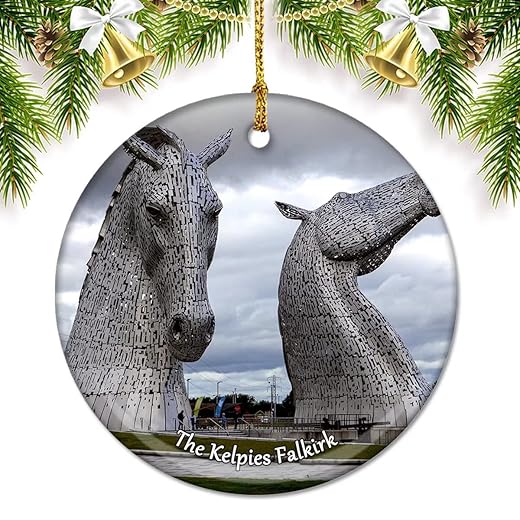 UK England Memorial Liverpool Christmas Ornaments for Tree Ceramic Pendant Double Sided Ornament Decor Xmas Gifts Porcelain Travel Souvenirs