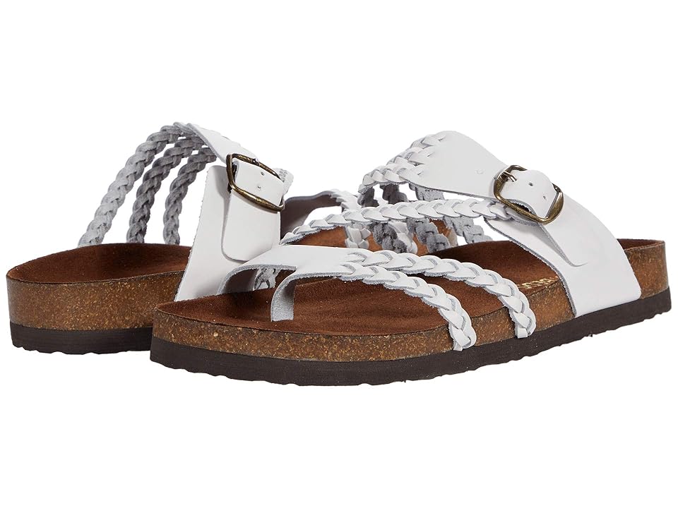 White Mountain Hayleigh (White/Leather) Women's Shoes INTERNATIONAL SHIPPING