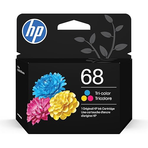 HP 68 Tri-Color Ink Cartridge | Works Envy 6100e, 6500e Series | Eligible for Instant Ink | 7FP20TN | Packaging May Vary