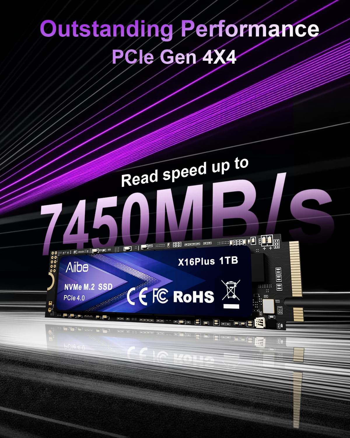 Amazon.com: Aiibe 1TB NVMe M.2 SSD Internal Solid State Drive PCIe