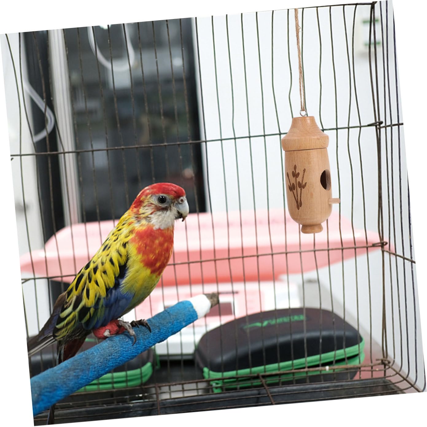 2 Stück Vogelfutterspender Haustier Wasserspender Vogel Wasserspender Für Käfig Vogelfutterstation Vogelfutter Vogeltränke Vogelfutterbehälter Haustier Automatik