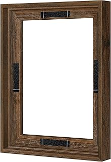 Abtgt 8x10 Canvas Floating Frame with 0.9" Deep, Brown Floater Frame for Canvas Paintings with Adhesive, Vertical or Horizontal Wall Art frame for Prints Oil Painting Diamond Decor, 1 Pack.