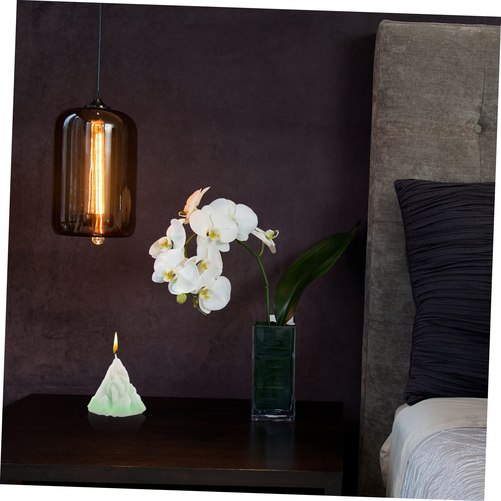 FRCOLOR Large Iceberg Scented Candle Winter Candles for Home Decorative Perfect for Birthdays Weddings Christmas