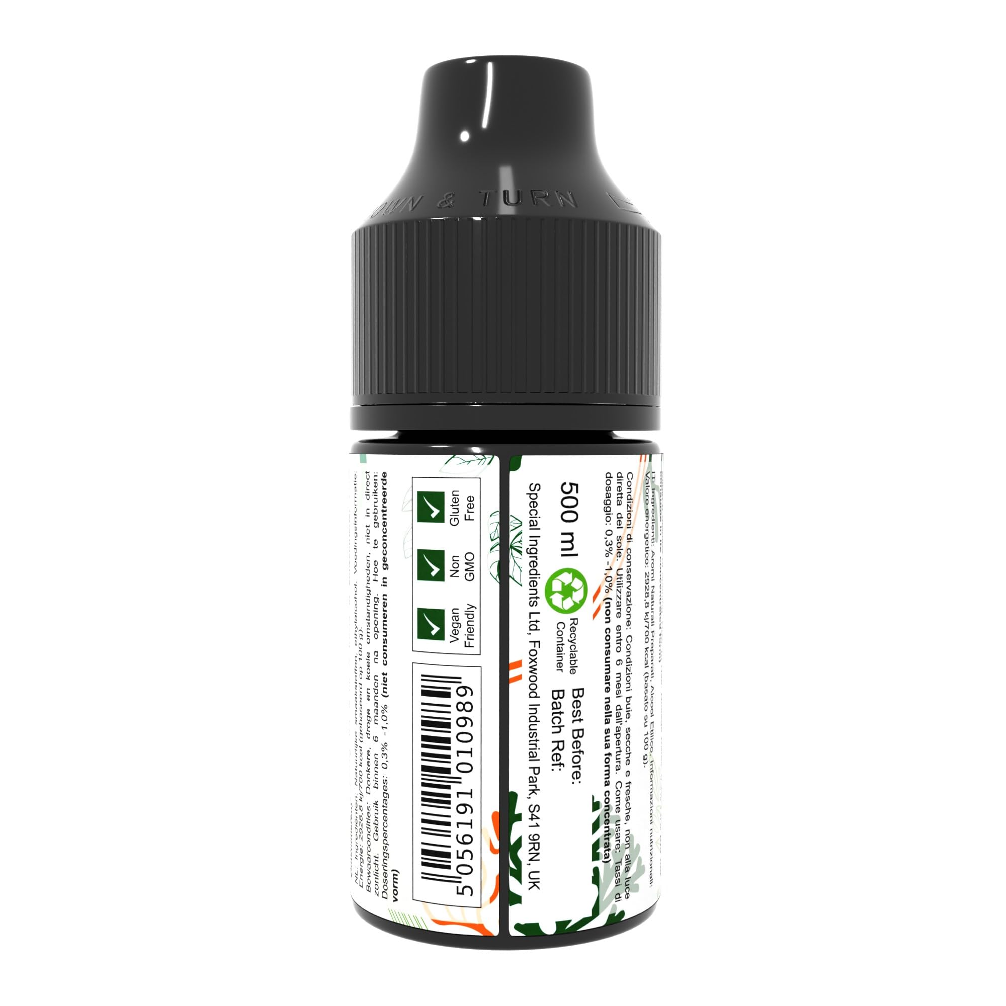 Special Ingredients Flavour Drops Lavender, 500 ml | Lavendel-Geschmackstropfen, Lebensmittelaroma, Vegane Geschmackstropfen, Für Backen, Speisen und Getränke, Zuckerfrei