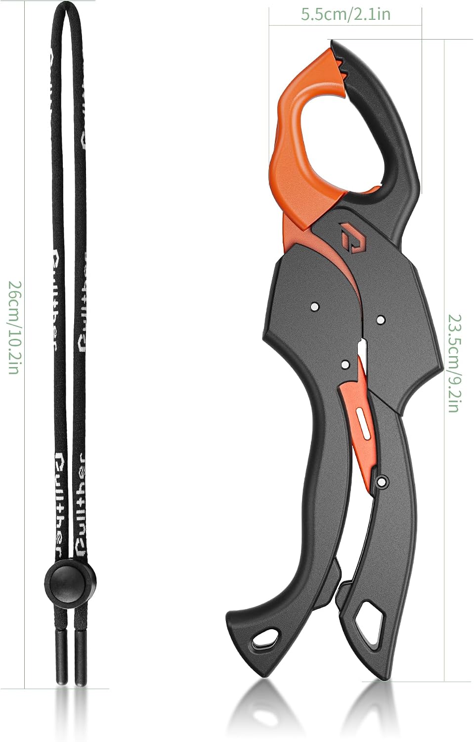 Fish Gripper, 9" Fish Grabber Tool,Saltwater Fish Holder