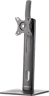 StarTech.com Free Standing Single Monitor Mount - Height Adjustable Monitor Stand - for VESA Mount Displays up to 32" (15lb/7kg) - Ergonomic Monitor Stand for Desk - Tilt/Swivel/Rotate (FPPNEUSTND)