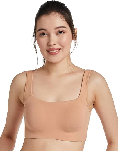 Amazon Brand - Symbol Women's Cotton Stretch Non Padded Wire Free Full Coverage Slip On Bra