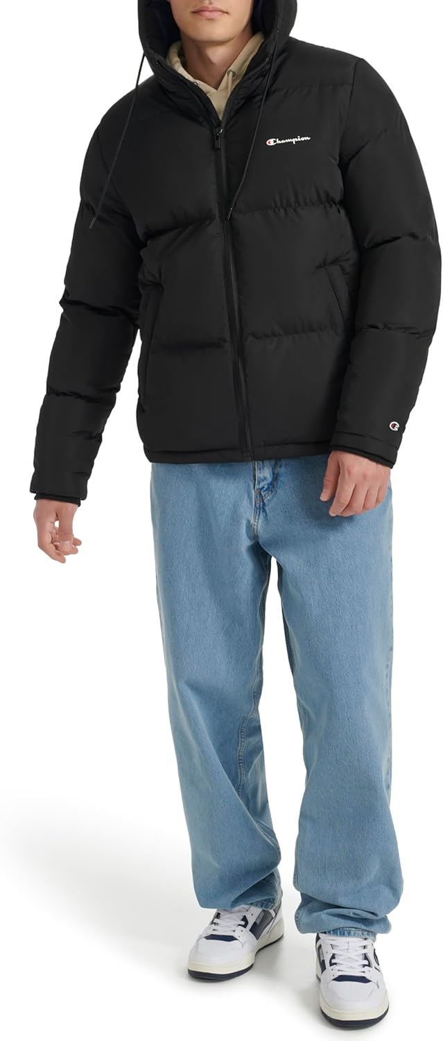 Champion Men's Quilted Full-zip Hooded Puffer Jacket - Image 8