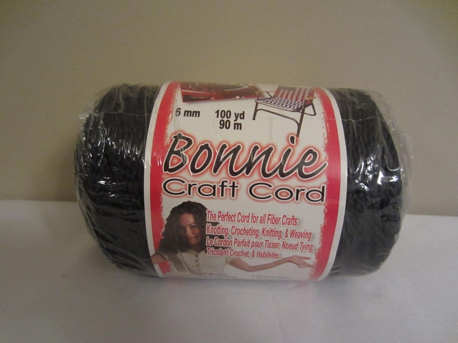 Bonnie Macrame Craft Cord 6mmx100yd-Navy