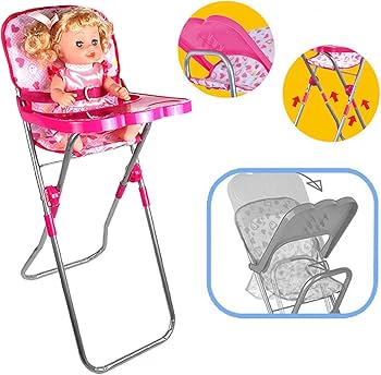 Amazon.co.jp: ドールベビーベッド チェア 赤ちゃん人形用家具 お世話