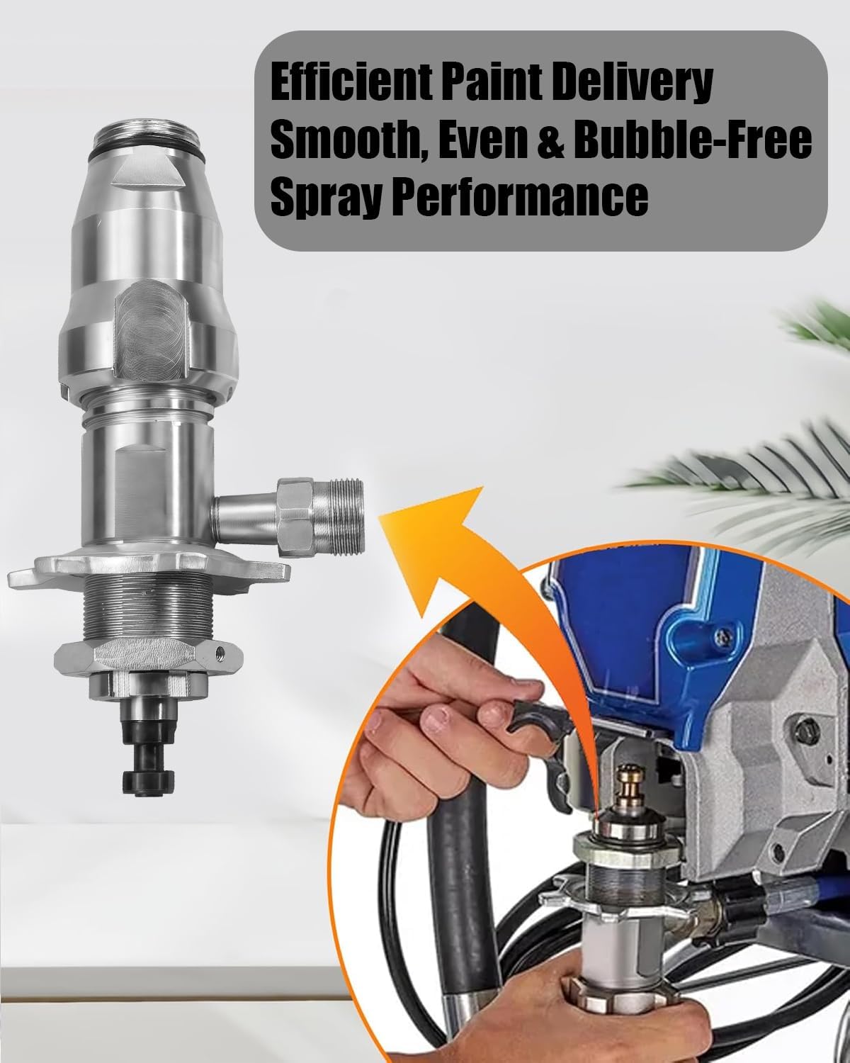 CAQ Airless Spray Pump PC Pump Fit for Graco 210ES 210PC 230PC 390PC 395PC 490PC 495PC 595PC POR, Sprayer Accessories Replace 17C487 17C721