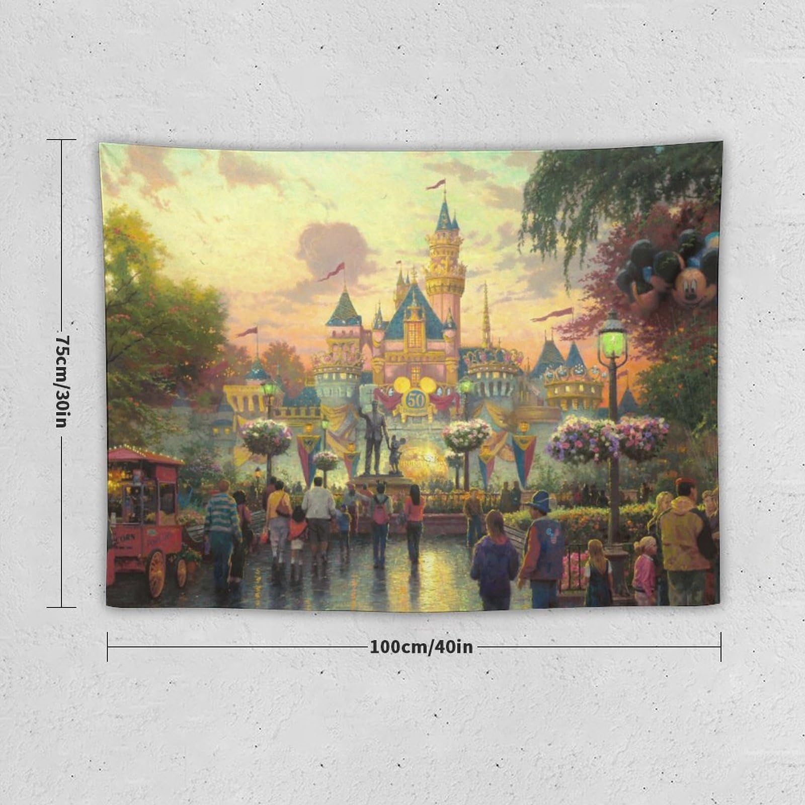 Amazon.co.jp: 西洋絵画 ディズニーランドパーク 50周年記念