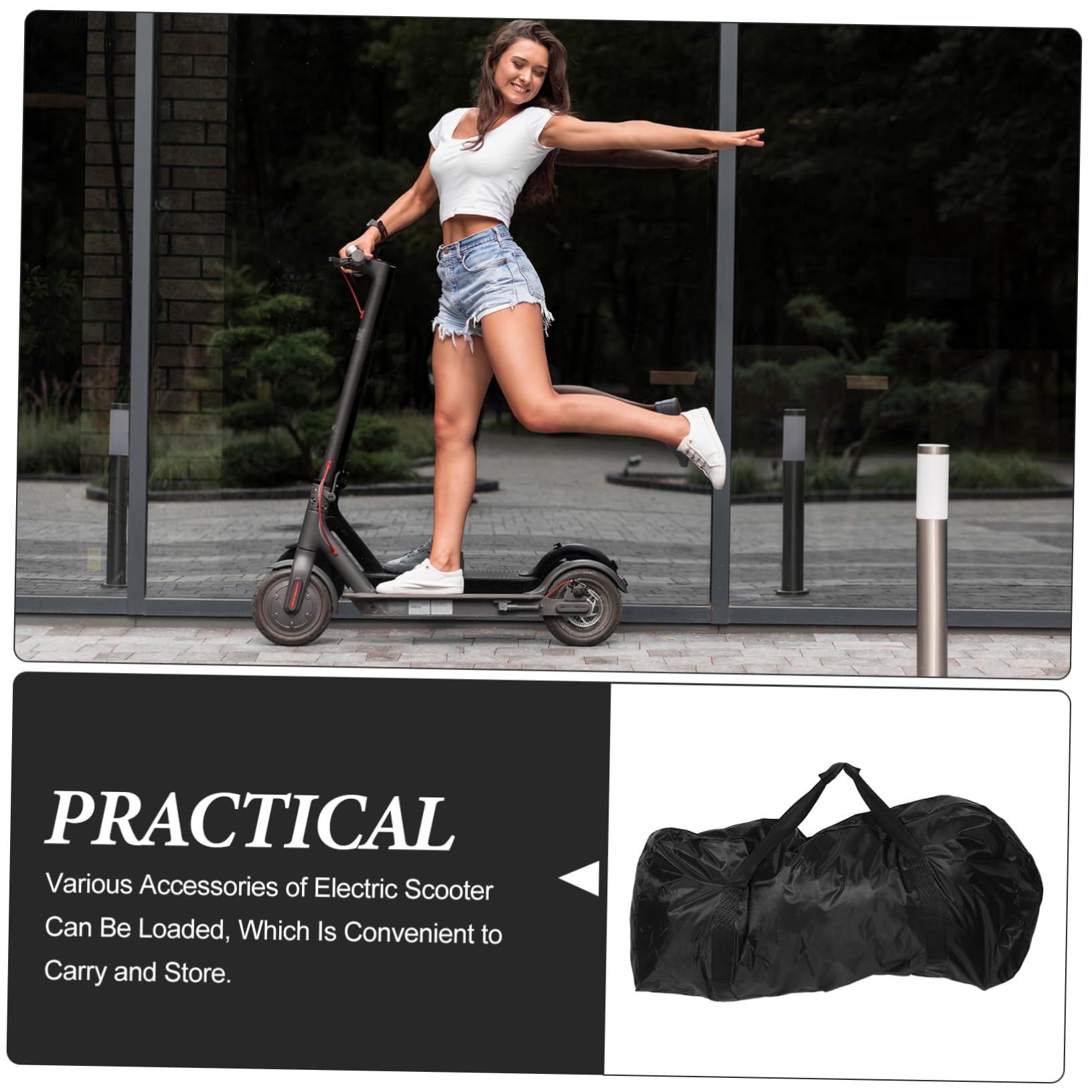 TOYANDONA Sacoche pour Trottinette Électrique De Transport Portable pour Guidon Organisation Accessoires