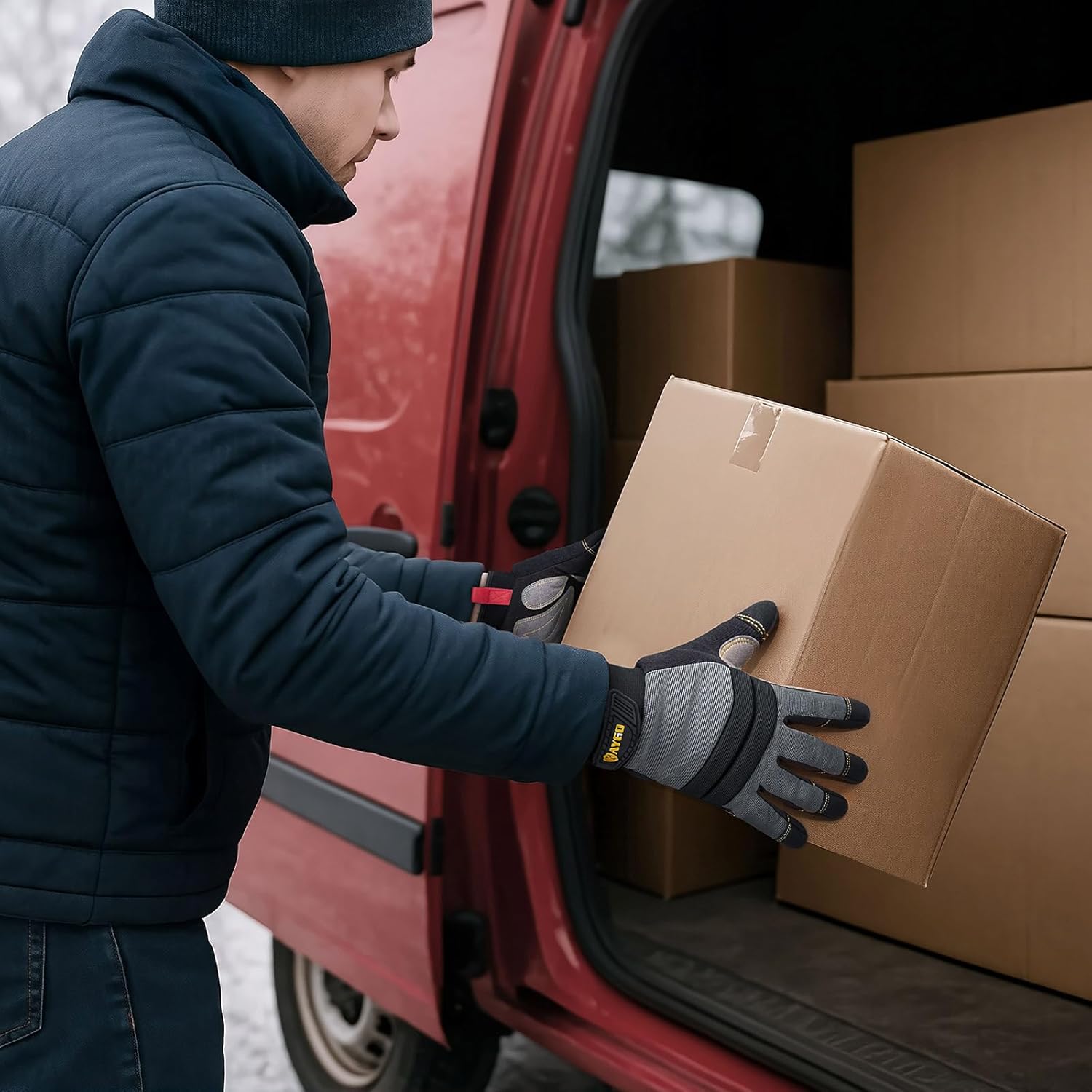 KAYGO Insulated Mechanic Work Gloves,KG127W Winter Thermal Safety Work Gloves for Men and Women, Double Lining,Heavy duty,Improved dexterity,Excellent Grip,Ideal for outdoor jobs,L - Image 7