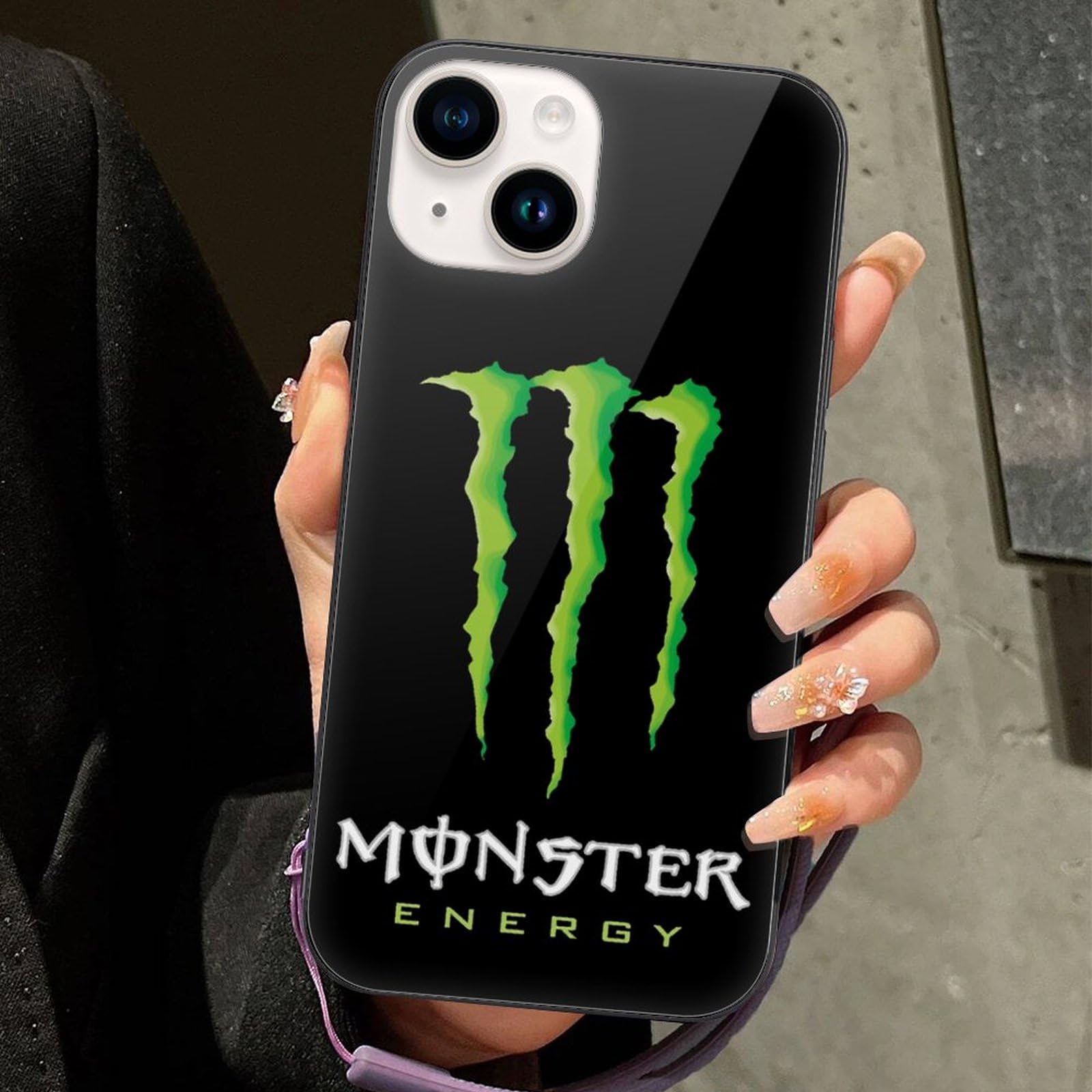 Amazon.co.jp: [Case for iPhone 15 Pro Max] Logo Monster Energy