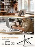 Lamicall Portable Laptop Stand for Desk - [0.25 lbs Ultralight] Foldable Laptop Riser, Adjustable for MacBook Stand, Aluminum Notebook Stand for Travel Library fit 10-15.6" MacBook Neo Air Pro HP Dell