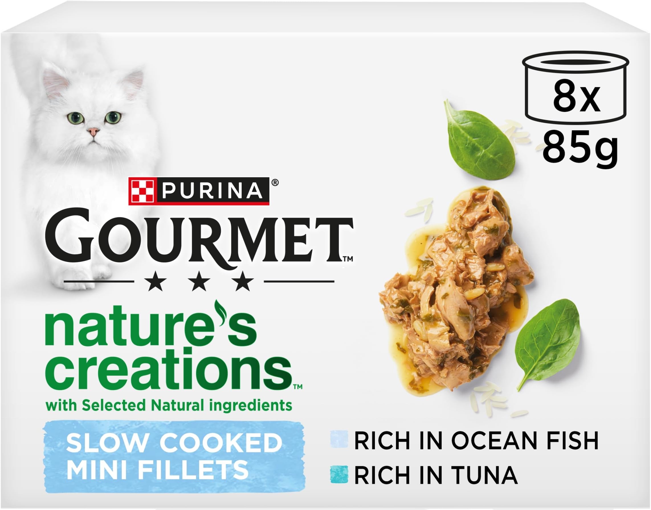 GOURMET Nature's Creations Fish Wet Cat Food 8x85g