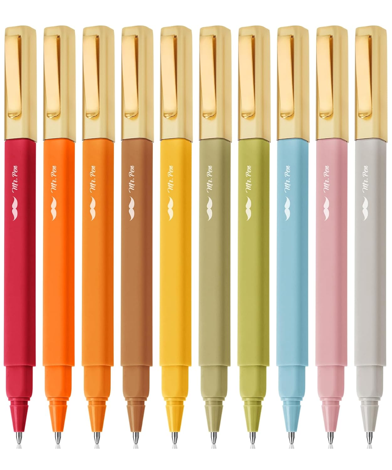 Mr Pen- Aesthetic Pens 10 Pack Blue Ink Fast Dry No Smear Bible Pens No Bleed Through 0