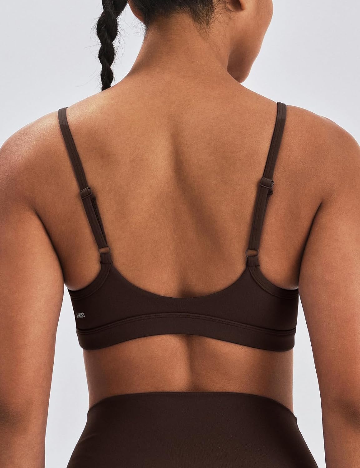 K-Swiss Sports Bras for Women - Light Impact Adjustable Thin Straps Wireless Padded Yoga Gym Workout Tops - Image 2