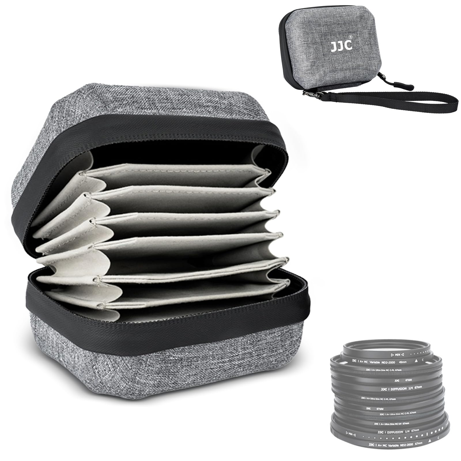 JJC 10-Slot Hard Case 67mm
