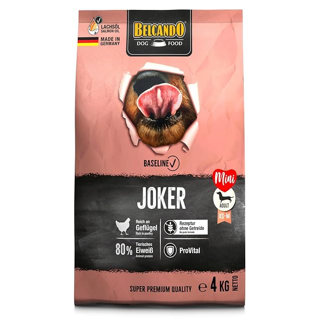 BELCANDO Baseline Joker [4 kg] Alimento seco sin cereales para perros