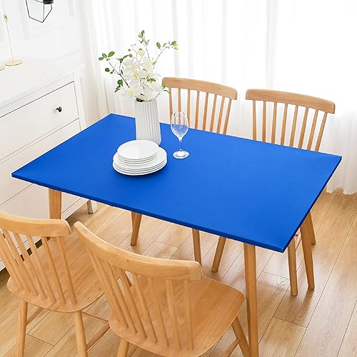 Miniatura 170 de Wolkemer Mantel cuadrado ajustable de elastano elástico negro para mesa de cóctel, borde elástico, para comedor, boda, fiesta, picnic, 34 x 34