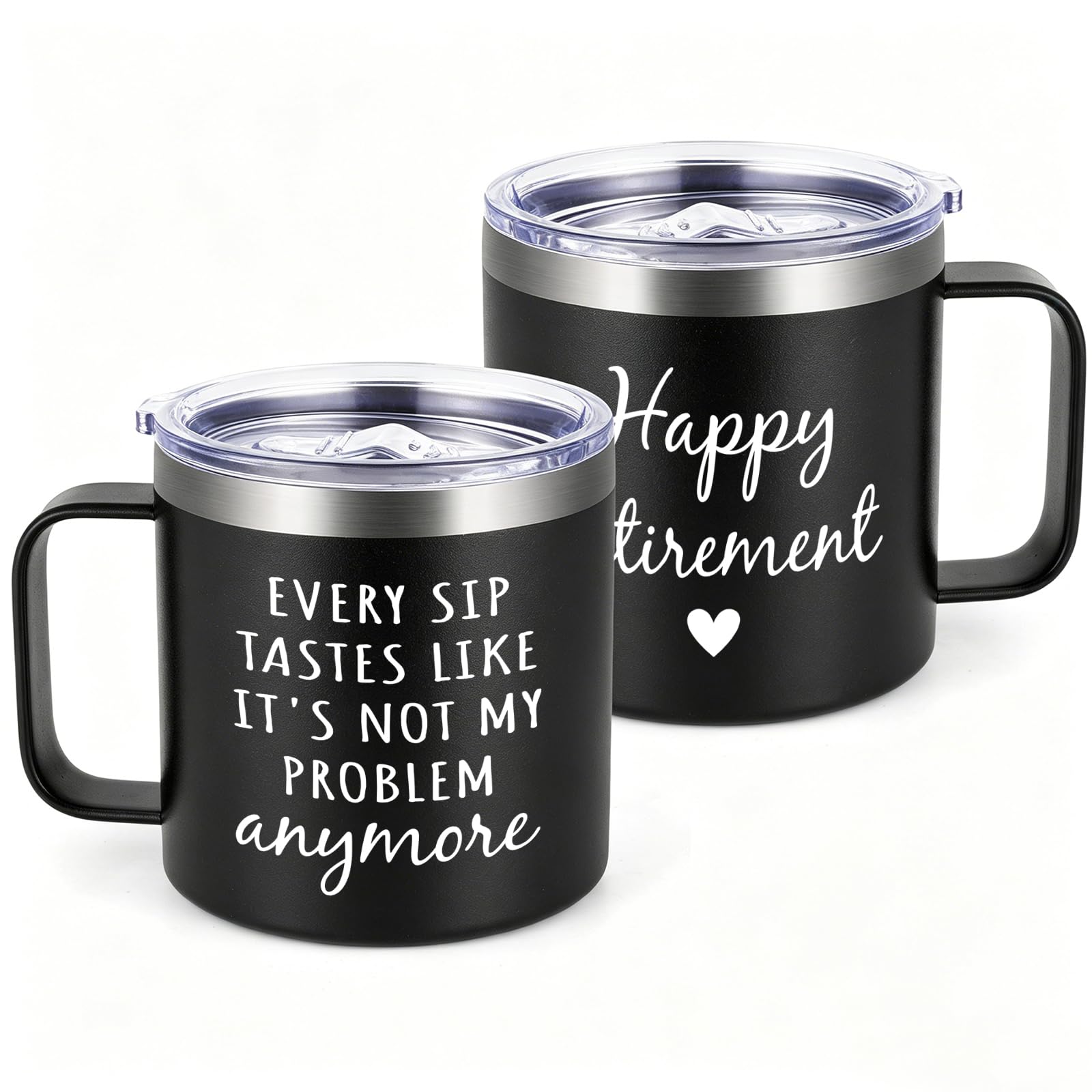 Livole Retirement Gifts for Men, Colleagues, Him, 14oz Insulated Coffee Mug