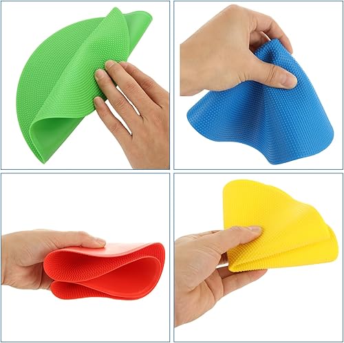 Miniatura 5 de 18 marcadores de punto de poliéster de 9 pulgadas, conos de campo planos antideslizantes, puntos de suelo con bolsa, puntos de polietileno para