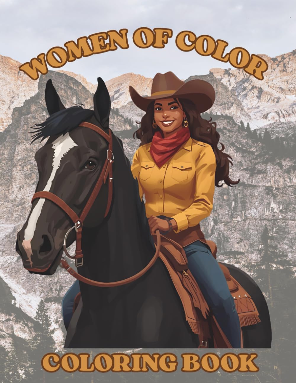 Women of Color Cowgirl Coloring Book