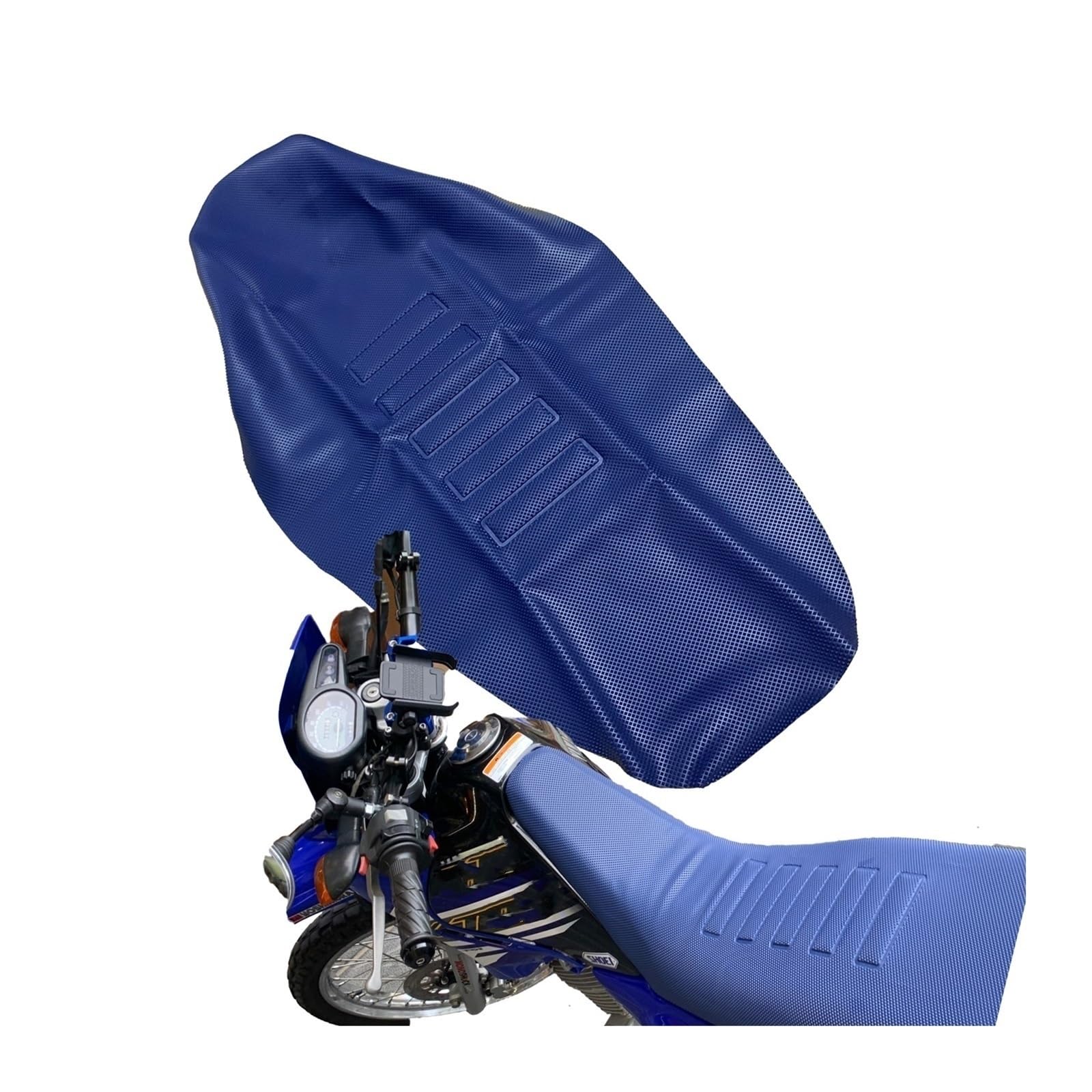 Fodere per sedili Coprisedile Rivestimento del cuscino del sedile del motociclo Particelle resistenti all'usura, a prova di sole, impermeabili, antiscivolo