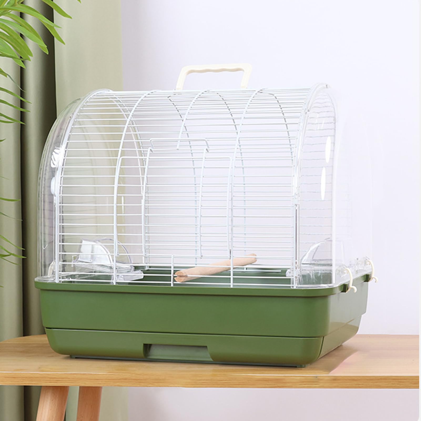 Jaula De Aves Para Viaje para Aves Transparente y a Prueba de Sol con Asa | Jaula De Transporte Para Periquitos Para Interior Exterior Balcón Salón Parque Periquito Conuro Canario Agapornis