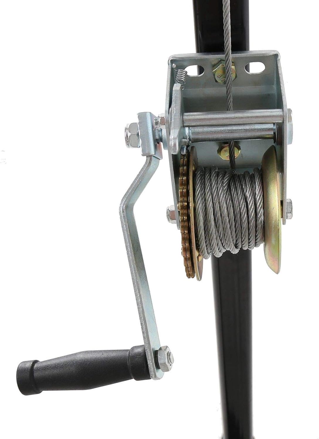 T-Foot Hitch-Mounted Big Game Hunting Deer Hoist with Winch Lift Gambrel 500lb Capacity : Sports & Outdoors