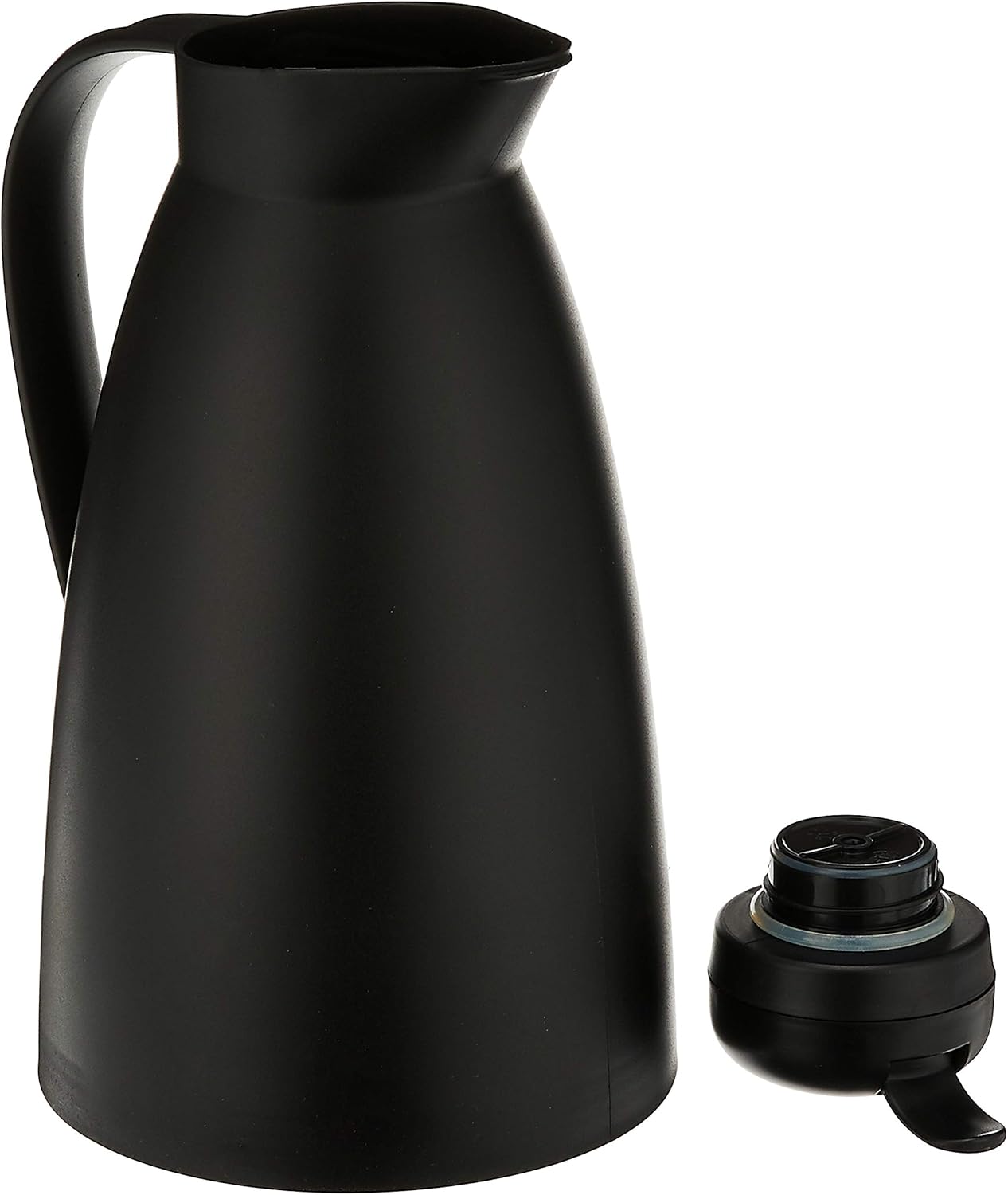 Alfi Glass Vacuum Frosted Plastic Carafe, 1 L, Black (AG2800BK2) - Image 3