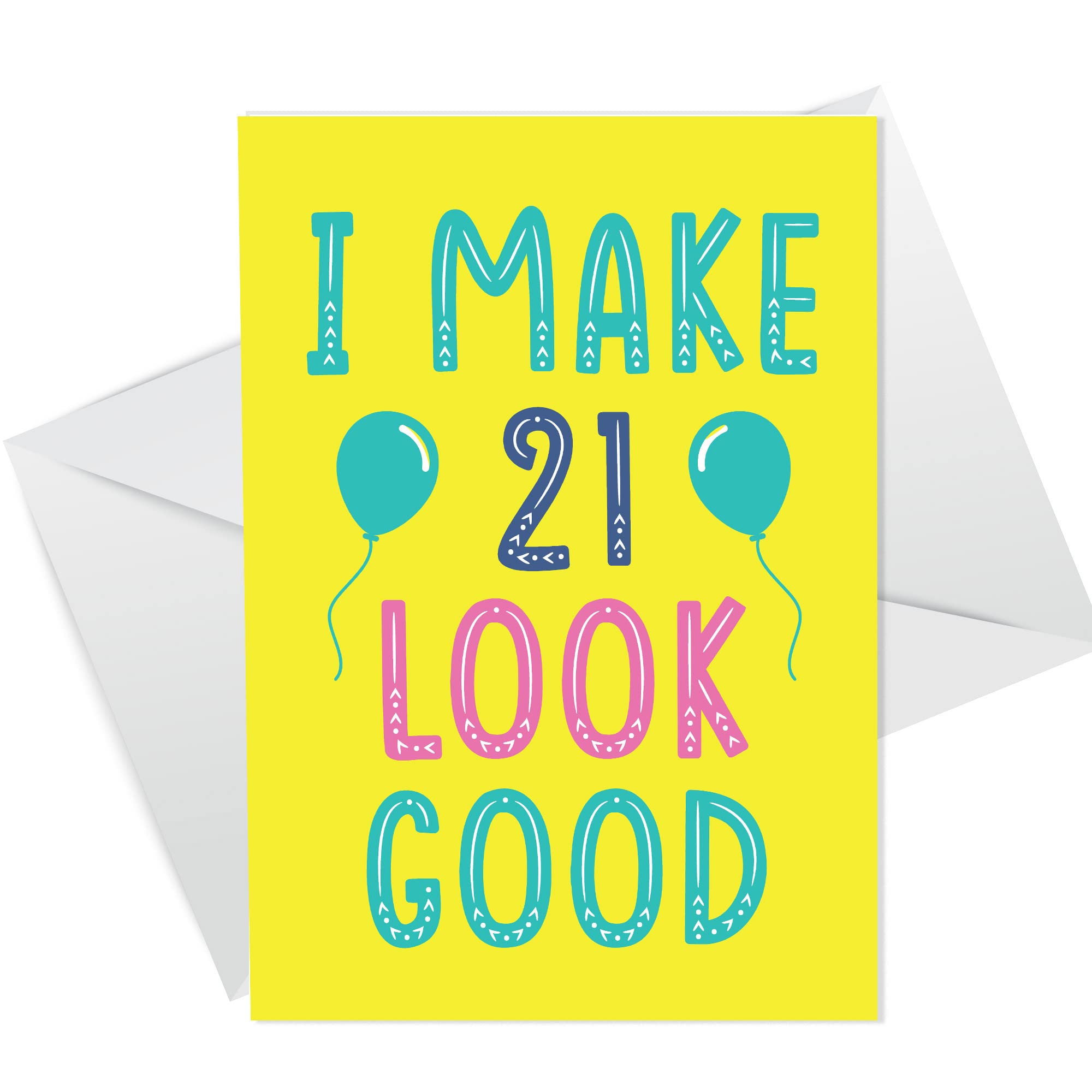 RED OCEAN Funny 21st Birthday Cards For Him Her Daughter Son Best Friend 21st Birthday Cards For Men Women Grandson Granddaughter