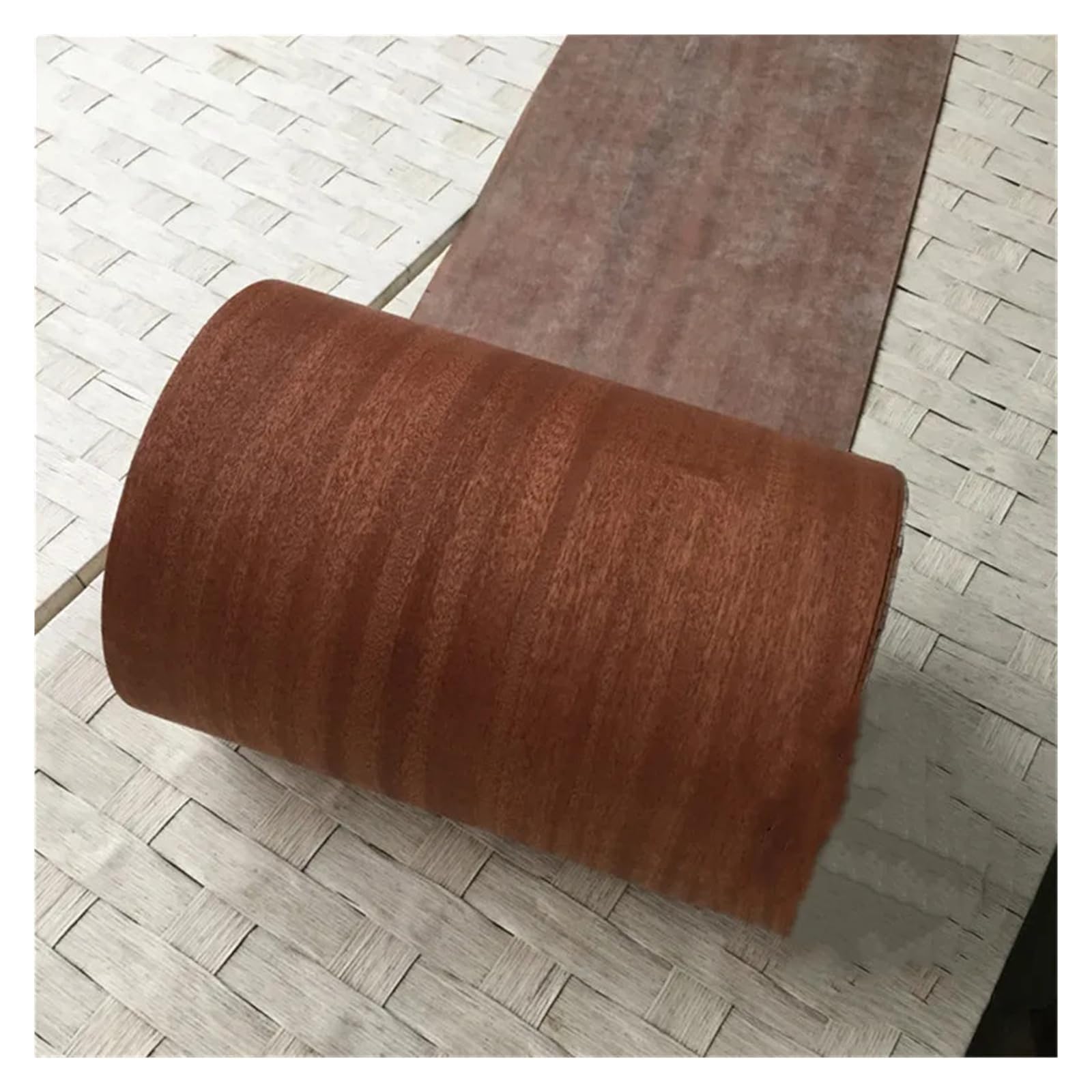 Rzeźba drewno naturalne prawdziwe drewno fornir w plasterkach Sapele 0,2 mm forniry meblowe okleina krawędziowa 26 * 250 cm (szer. x dł.) drewniane patyczki (2 szt. 26 x 250 cm)