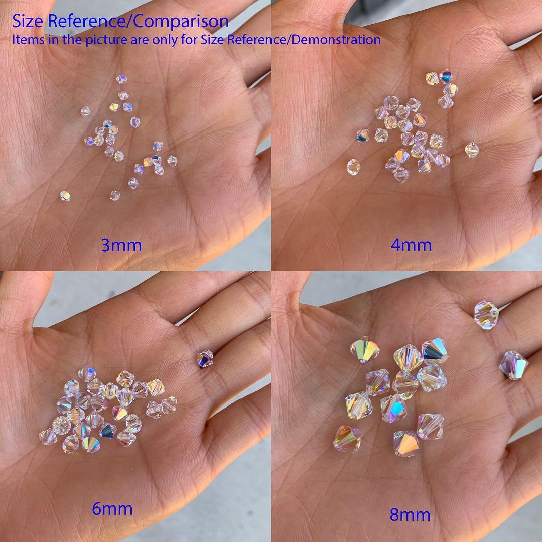 Preciosa facettierte Doppelkegel-Kristallperlen, 6 mm, Fuchsia, kompatibel mit Swarovski Elements-Kristallen, 50 Stück