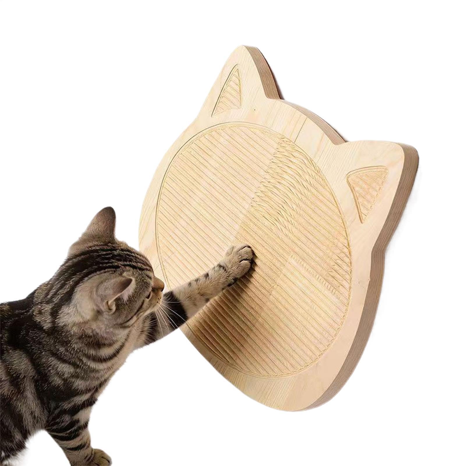 Griffoir en bois authentique durable pour chat et chaton